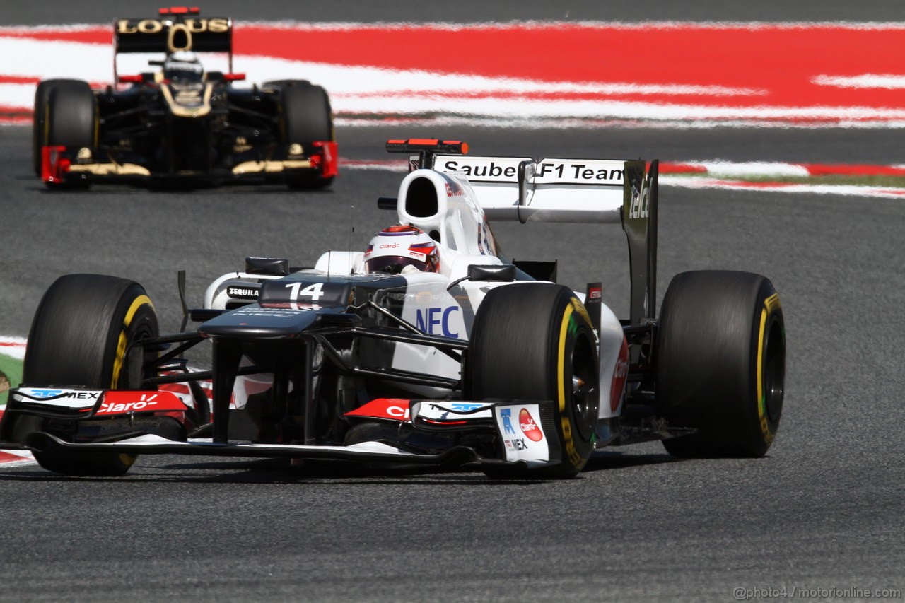 GP SPAGNA, 11.05.2012- Prove Libere 2, Kamui Kobayashi (JAP) Sauber F1 Team C31 