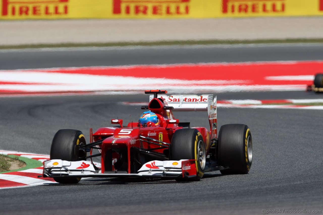 GP SPAGNA, 11.05.2012- Prove Libere 2, Fernando Alonso (ESP) Ferrari F2012