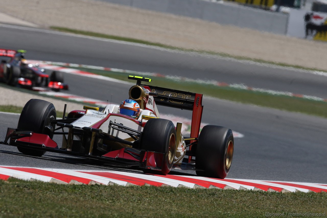 GP SPAGNA, 11.05.2012- Prove Libere 2, Narain Karthikeyan (IND) HRT Formula 1 Team F112 