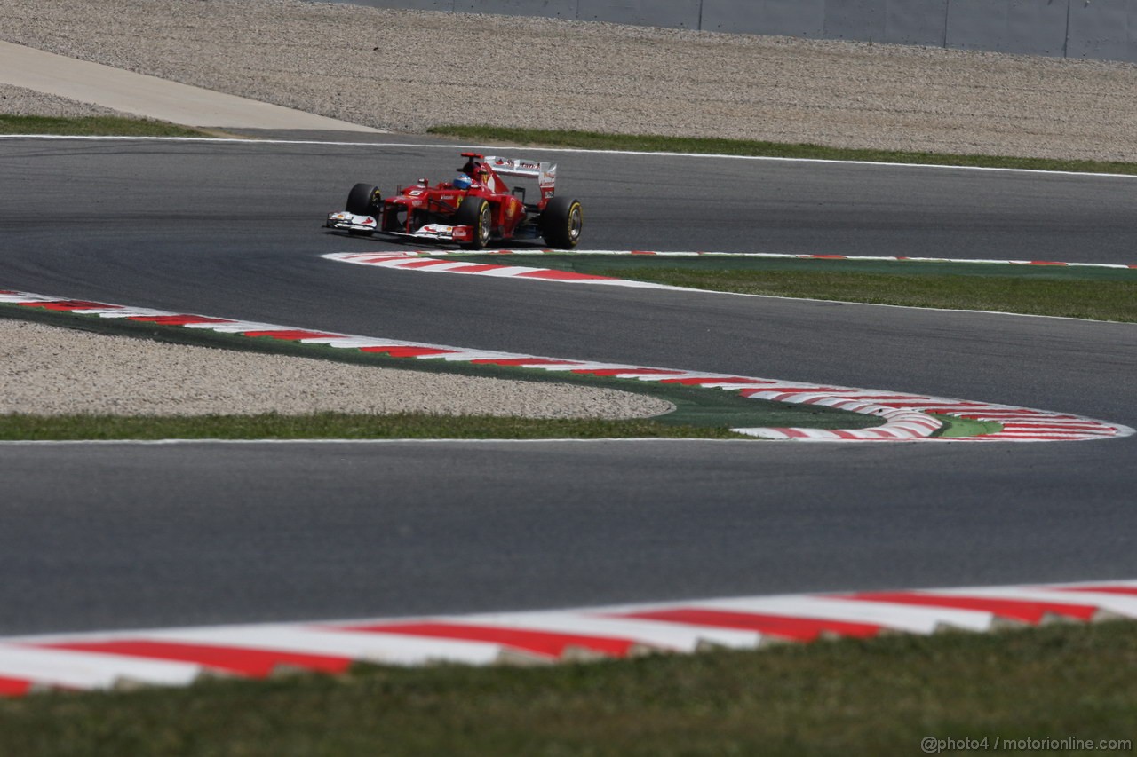 GP SPAGNA, 11.05.2012- Prove Libere 2, Fernando Alonso (ESP) Ferrari F2012