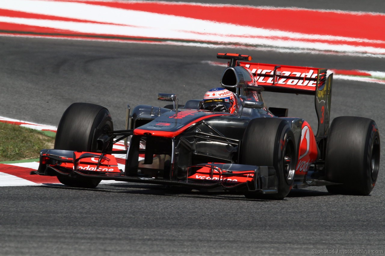 GP SPAGNA, 11.05.2012- Prove Libere 2, Jenson Button (GBR) McLaren Mercedes MP4-27 