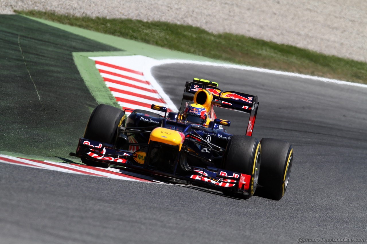GP SPAGNA, 11.05.2012- Prove Libere 2, Mark Webber (AUS) Red Bull Racing RB8 