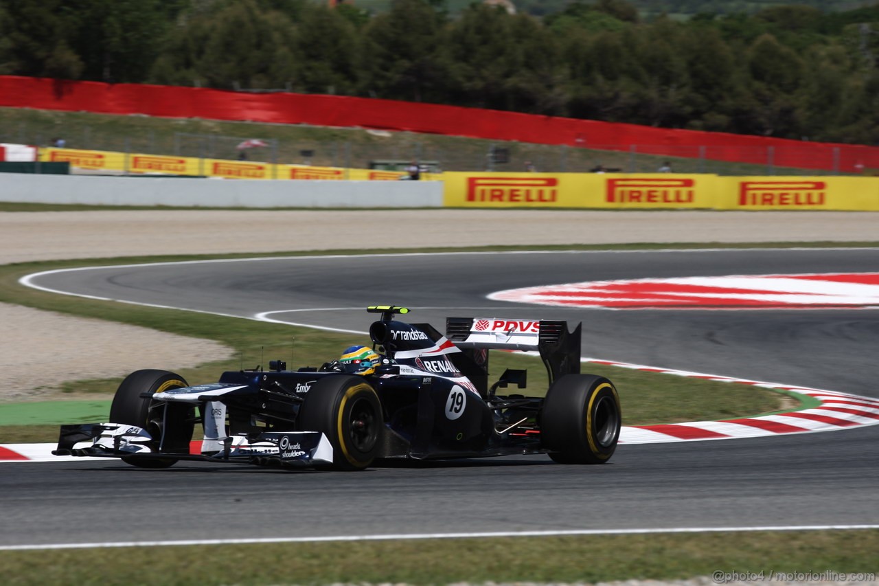 GP SPAGNA, 11.05.2012- Prove Libere 2, Bruno Senna (BRA) Williams F1 Team FW34 