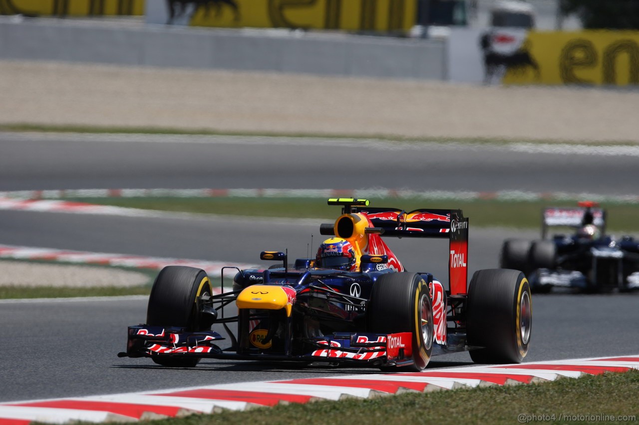 GP SPAGNA, 11.05.2012- Prove Libere 2, Mark Webber (AUS) Red Bull Racing RB8