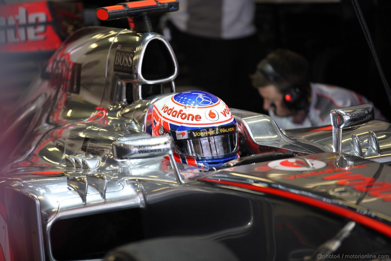 GP SPAGNA, 11.05.2012- Prove Libere 2, Jenson Button (GBR) McLaren Mercedes MP4-27
