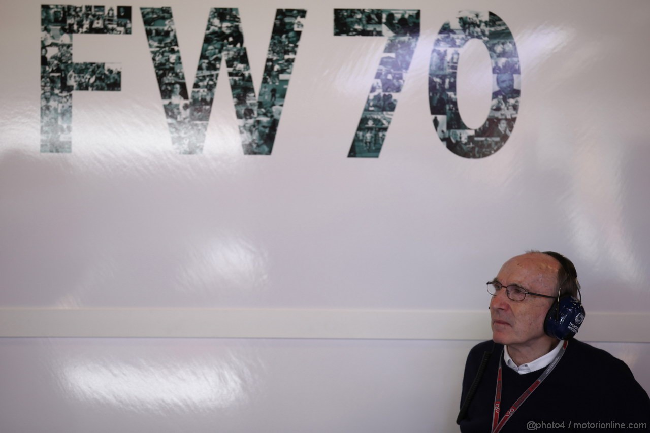 GP SPAGNA, 11.05.2012- Prove Libere 2, Sir Frank Williams(gbr),Team Principal Williams F1 Team 