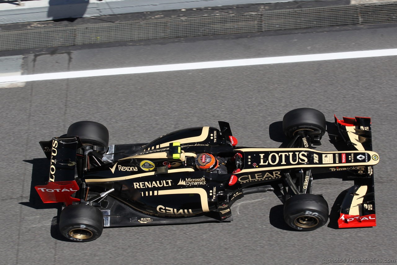 GP SPAGNA, 11.05.2012- Prove Libere 2, Romain Grosjean (FRA) Lotus F1 Team E20 