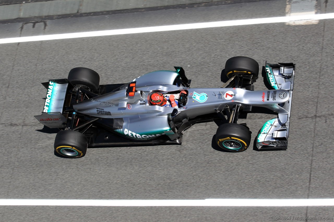 GP SPAGNA, 11.05.2012- Prove Libere 2, Michael Schumacher (GER) Mercedes AMG F1 W03 