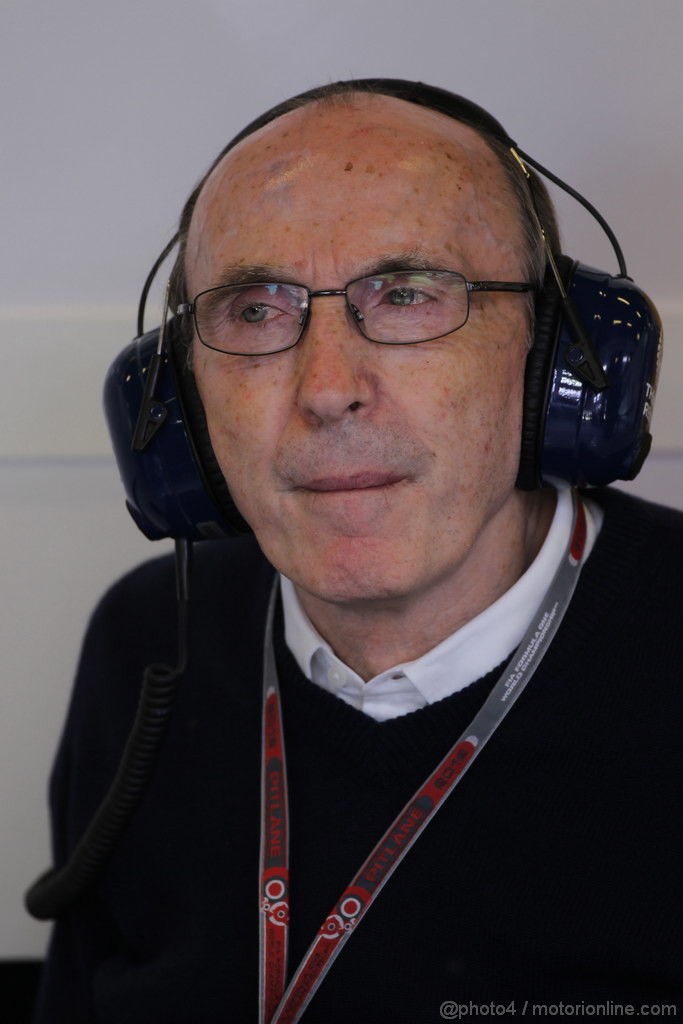 GP SPAGNA, 11.05.2012- Prove Libere 2, Sir Frank Williams(gbr),Team Principal Williams F1 Team 