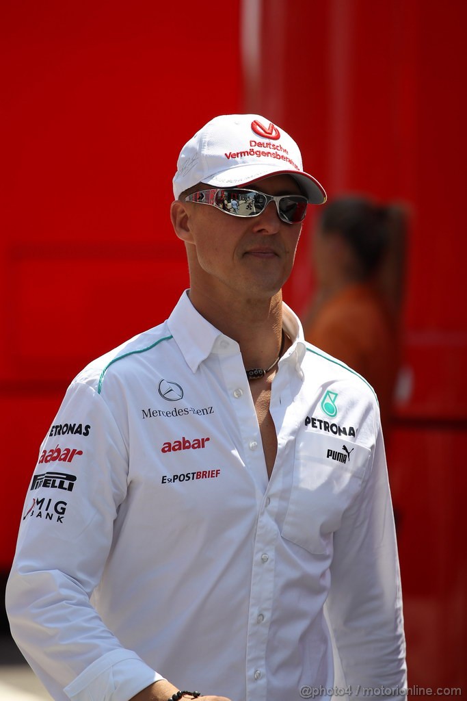 GP UNGHERIA, 29.07.2012- Michael Schumacher (GER) Mercedes AMG F1 W03 