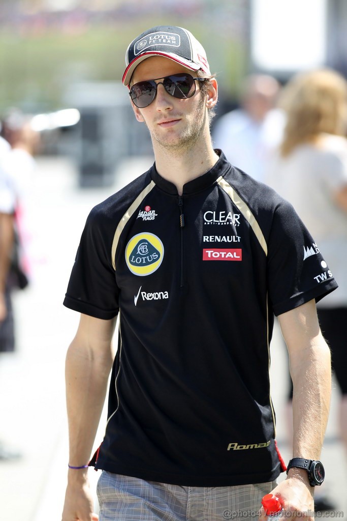 GP UNGHERIA, 29.07.2012- Romain Grosjean (FRA) Lotus F1 Team E20 
