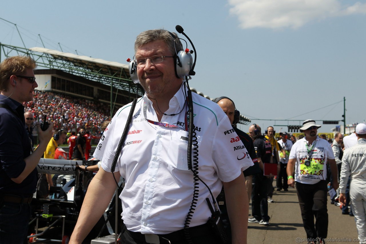 GP UNGHERIA, 29.07.2012- Gara, Ross Brawn (GBR), Team Principal, Mercedes GP 