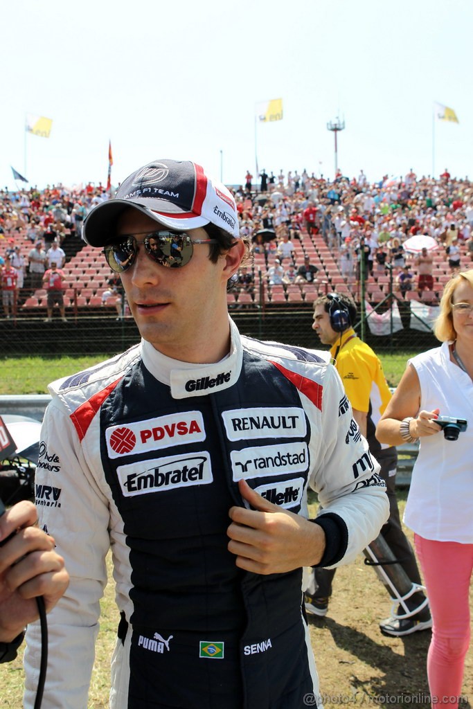 GP UNGHERIA, 29.07.2012- Gara, Bruno Senna (BRA) Williams F1 Team FW34 