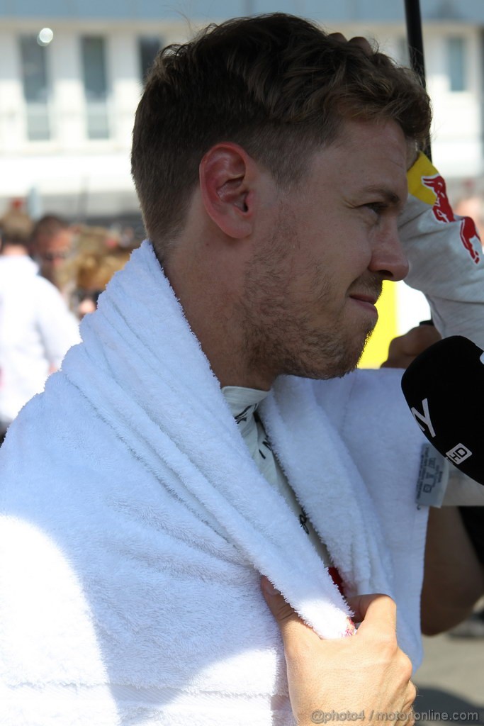 GP UNGHERIA, 29.07.2012- Gara, Sebastian Vettel (GER) Red Bull Racing RB8