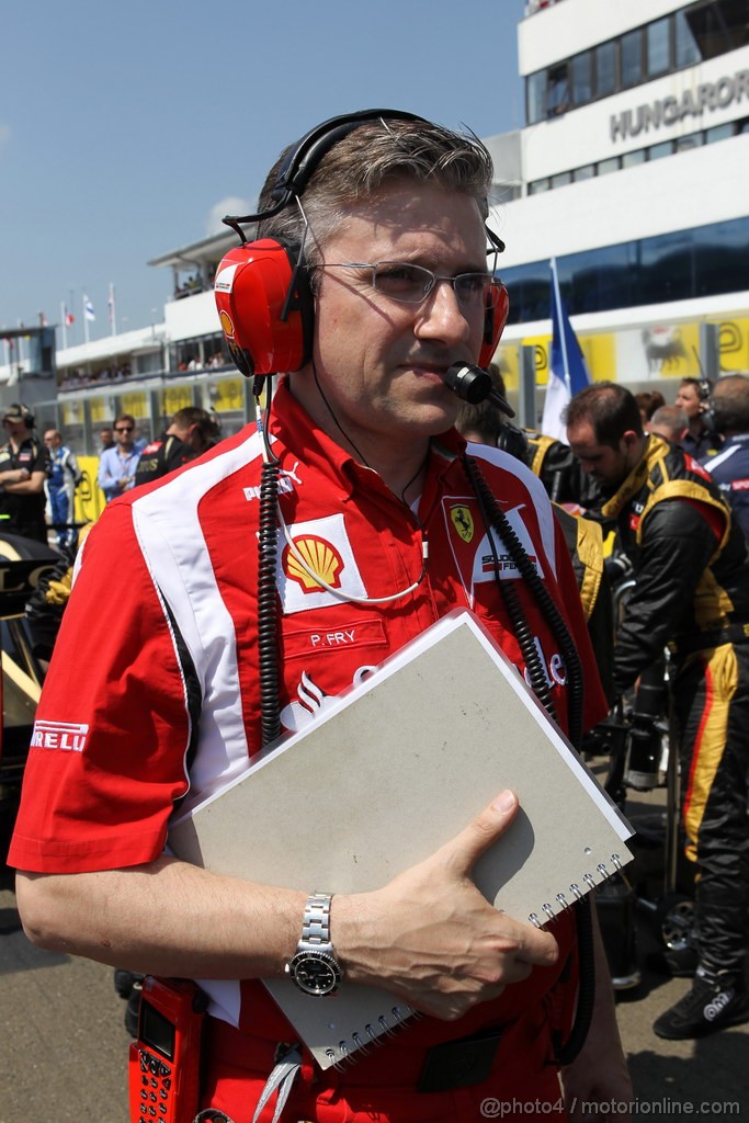 GP UNGHERIA, 29.07.2012- Gara, Pat Fry (GBR), Technical Director (Chassis), Ferrari 