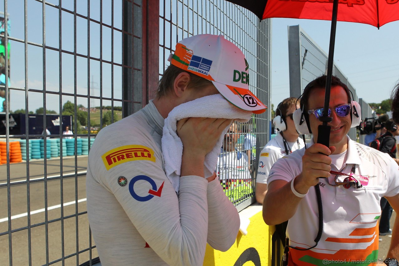 GP UNGHERIA, 29.07.2012- Gara, Nico Hulkenberg (GER) Sahara Force India F1 Team VJM05 