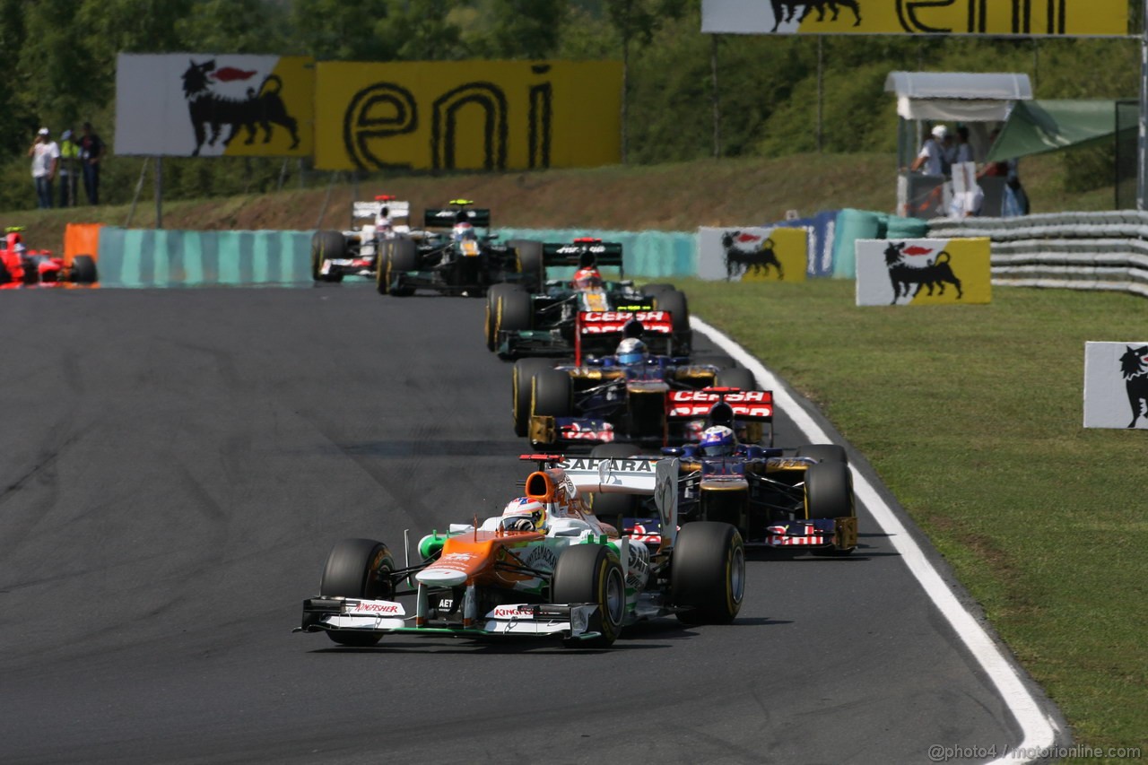 GP UNGHERIA, 29.07.2012- Gara, Paul di Resta (GBR) Sahara Force India F1 Team VJM05 