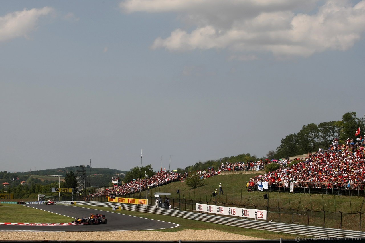 GP UNGHERIA, 29.07.2012- Gara, Sebastian Vettel (GER) Red Bull Racing RB8 