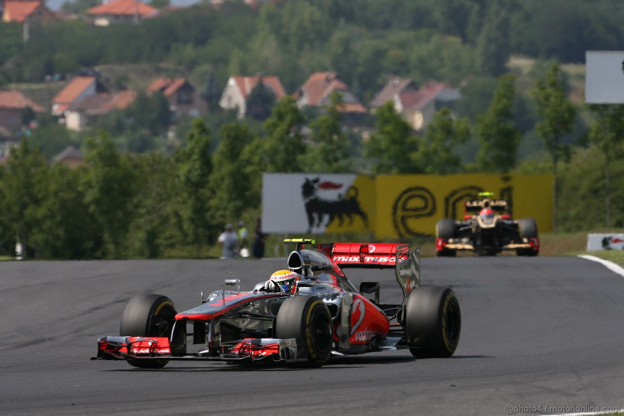 GP UNGHERIA, 29.07.2012- Gara, Lewis Hamilton (GBR) McLaren Mercedes MP4-27 