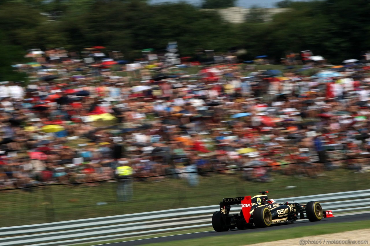 GP UNGHERIA, 29.07.2012- Gara, Kimi Raikkonen (FIN) Lotus F1 Team E20 