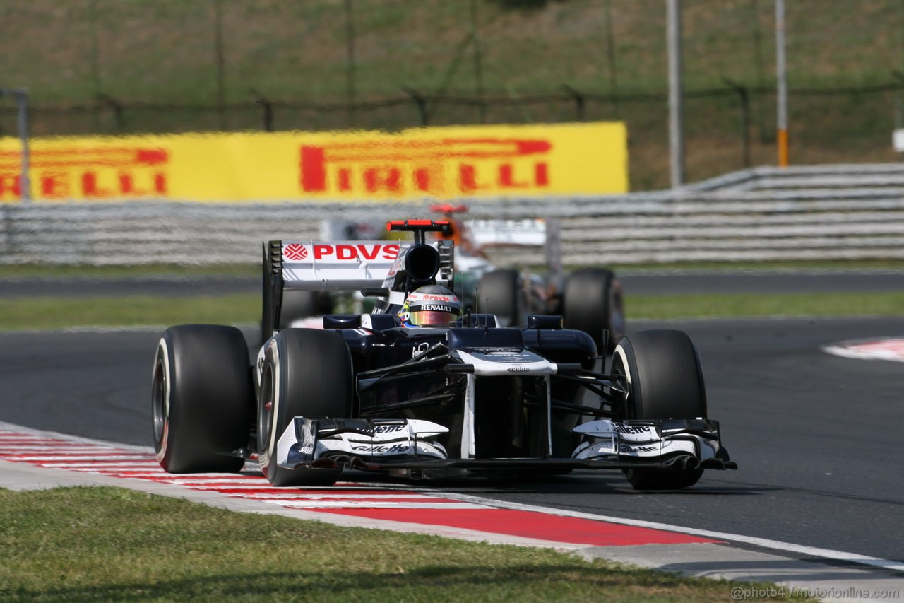 GP UNGHERIA, 29.07.2012- Gara, Pastor Maldonado (VEN) Williams F1 Team FW34 