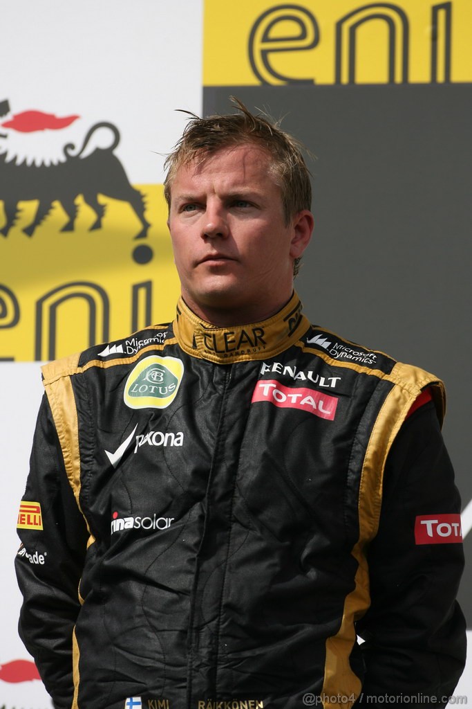 GP UNGHERIA, 29.07.2012- Gara, secondo Kimi Raikkonen (FIN) Lotus F1 Team E20