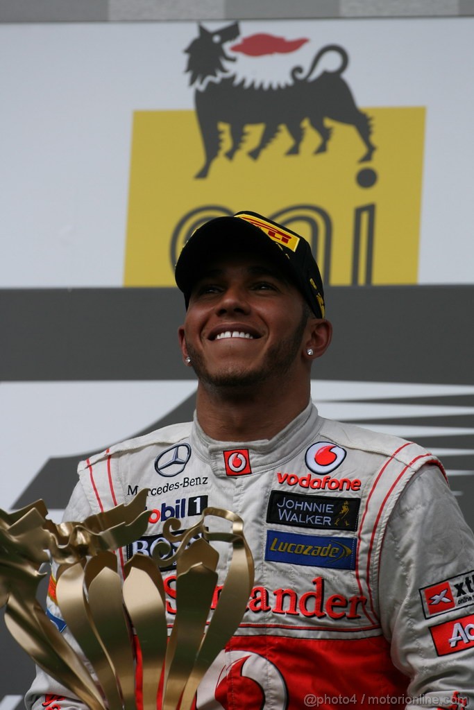 GP UNGHERIA, 29.07.2012- Gara, Lewis Hamilton (GBR) McLaren Mercedes MP4-27 vincitore