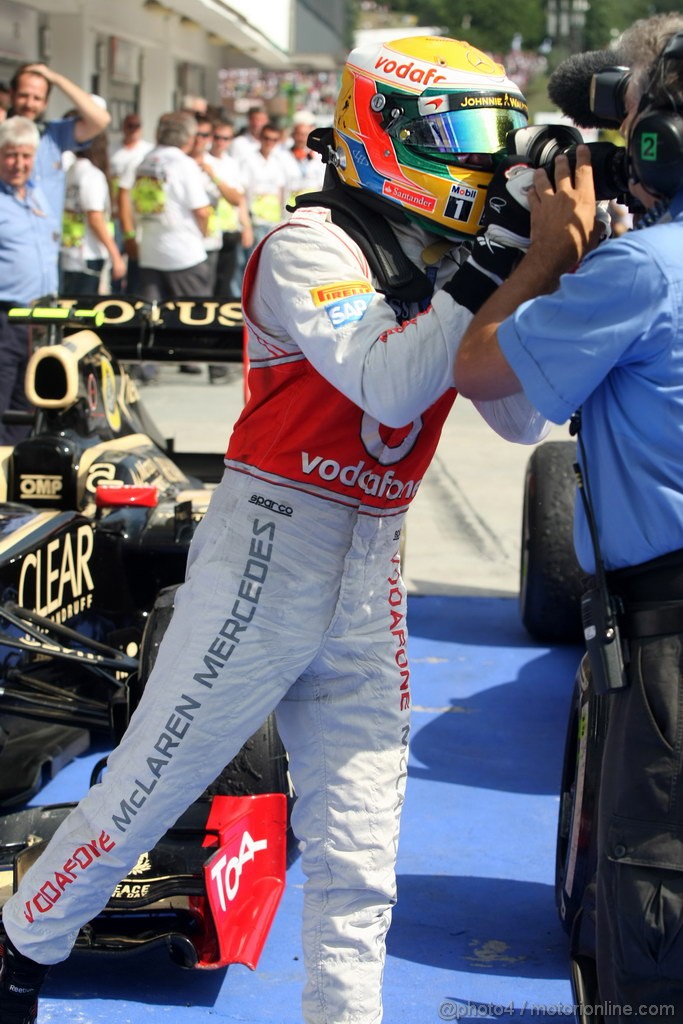 GP UNGHERIA, 29.07.2012- Gara, Lewis Hamilton (GBR) McLaren Mercedes MP4-27 vincitore 