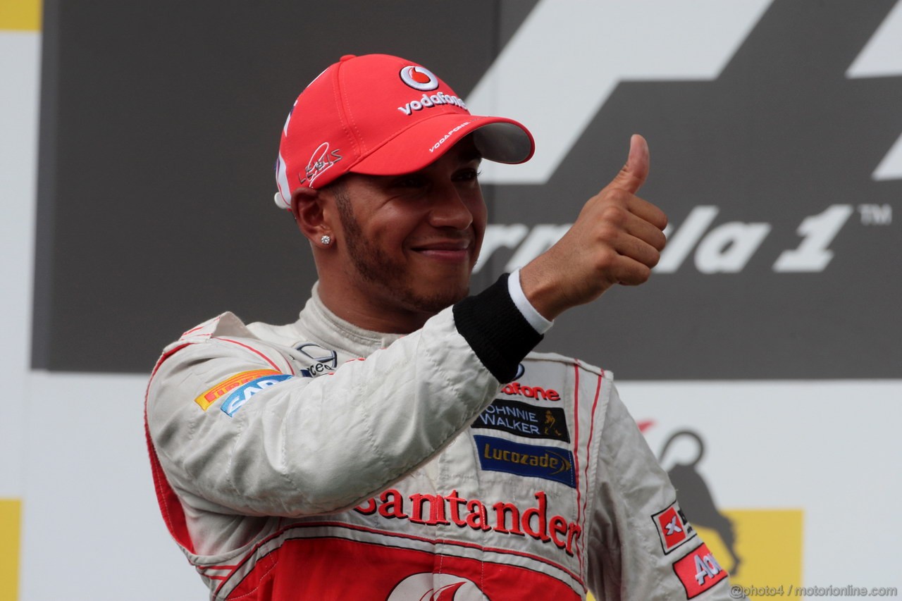 GP UNGHERIA, 29.07.2012- Gara, Lewis Hamilton (GBR) McLaren Mercedes MP4-27 vincitore