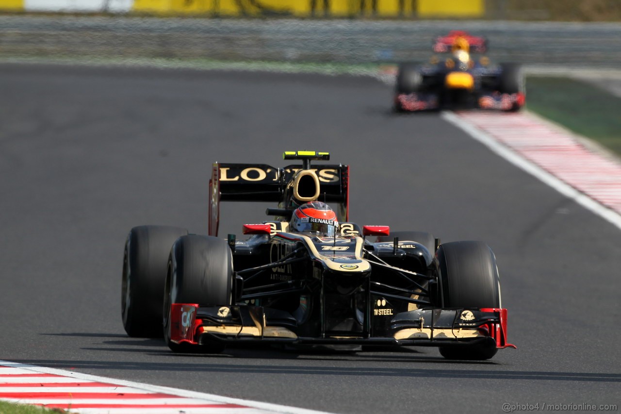 GP UNGHERIA, 29.07.2012- Gara, Romain Grosjean (FRA) Lotus F1 Team E20