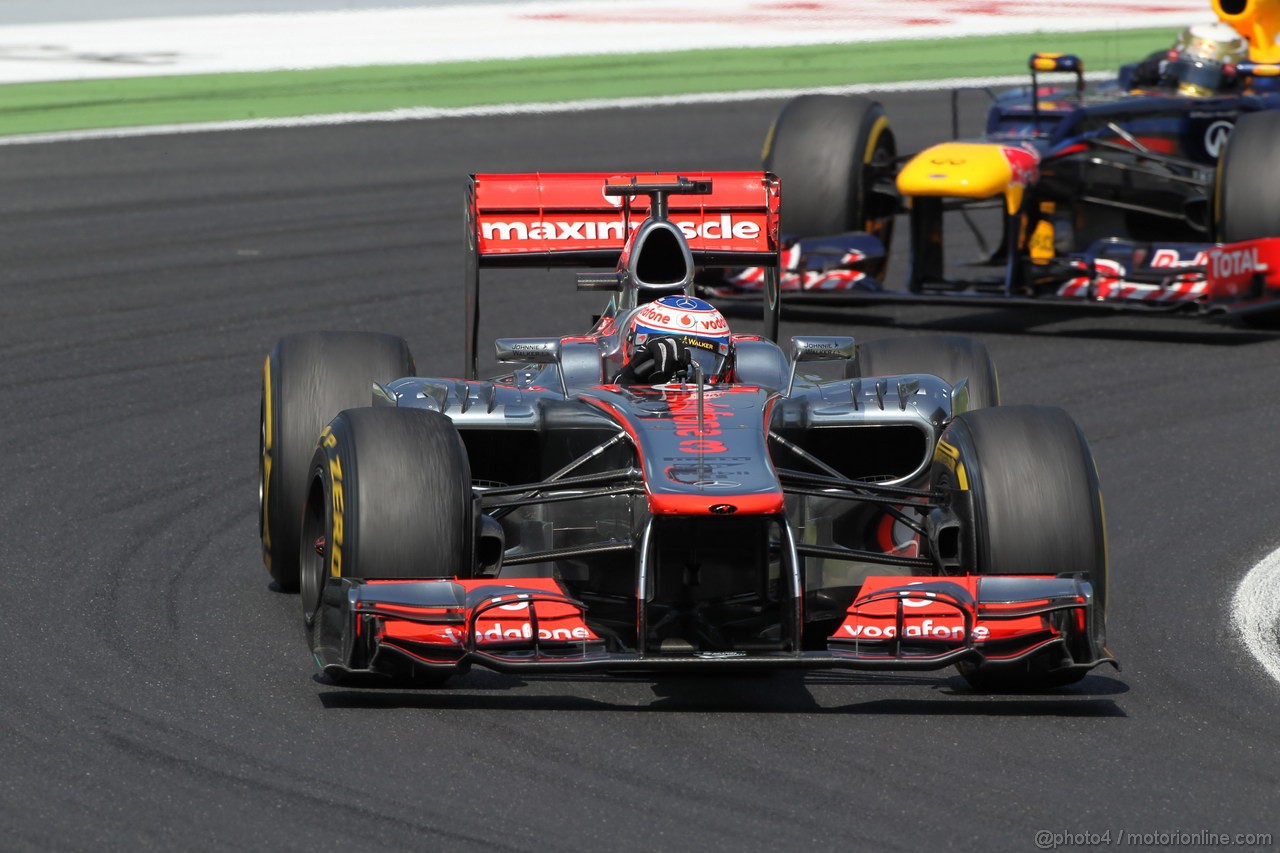 GP UNGHERIA, 29.07.2012- Gara, Jenson Button (GBR) McLaren Mercedes MP4-27 