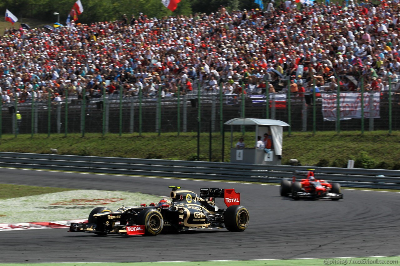 GP UNGHERIA, 29.07.2012- Gara, Romain Grosjean (FRA) Lotus F1 Team E20 