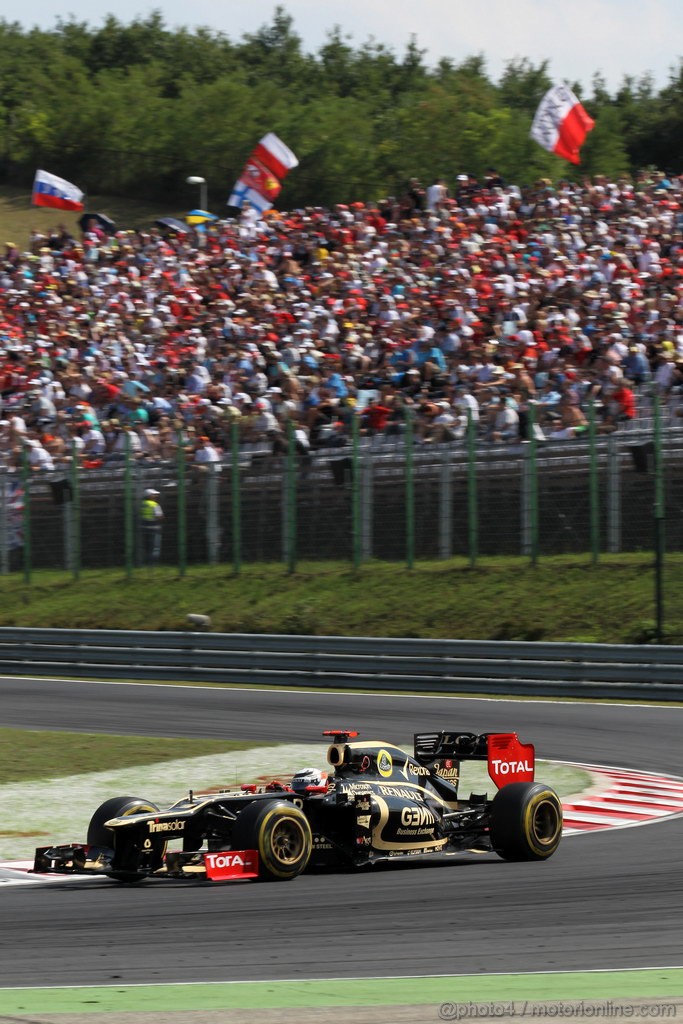 GP UNGHERIA, 29.07.2012- Gara, Kimi Raikkonen (FIN) Lotus F1 Team E20 