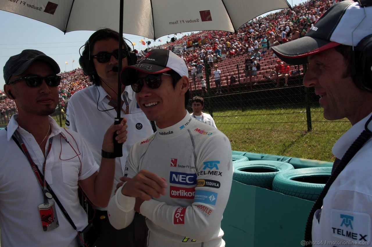 GP UNGHERIA, 29.07.2012- Gara, Kamui Kobayashi (JAP) Sauber F1 Team C31 