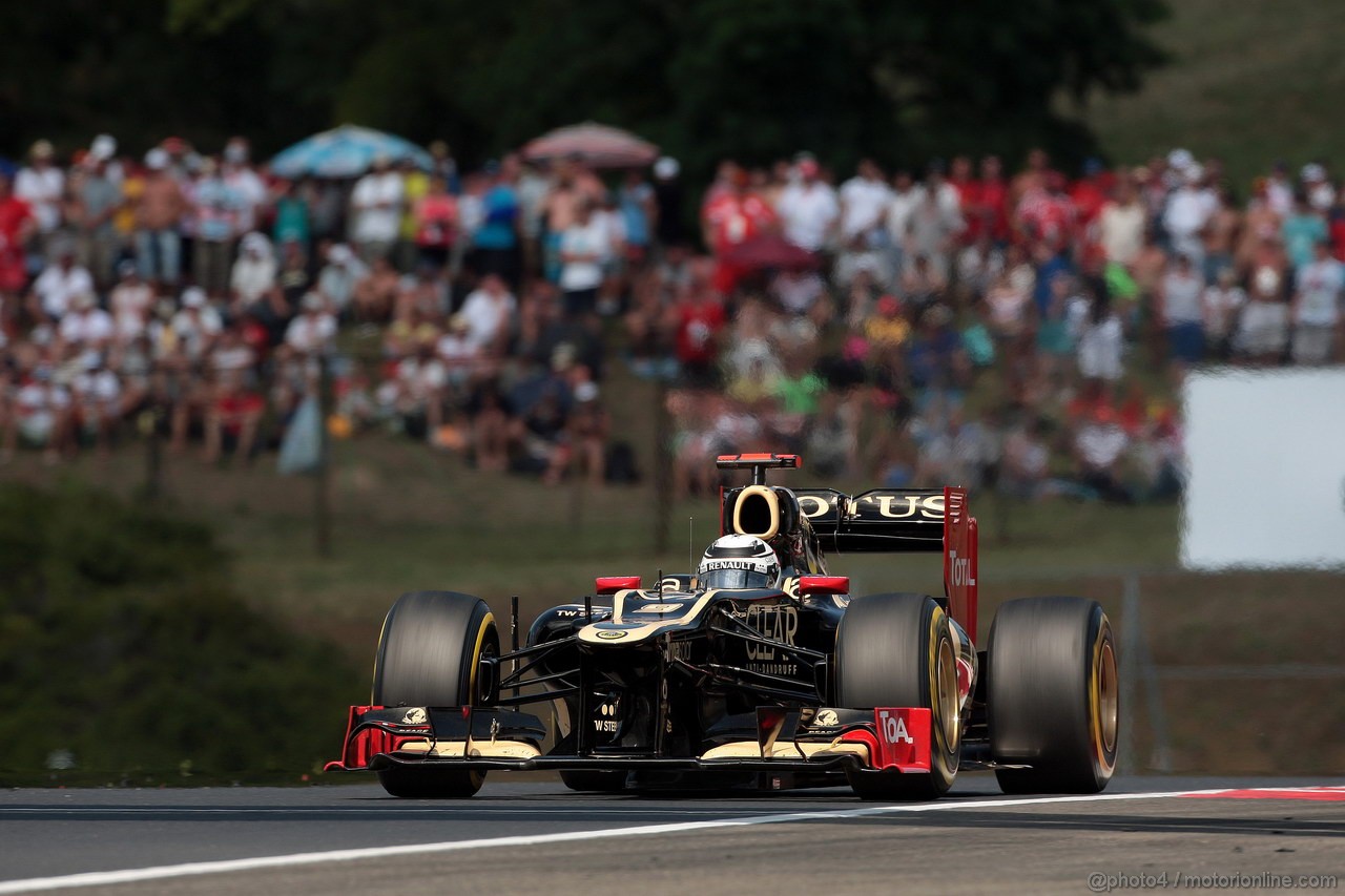 GP UNGHERIA, 29.07.2012- Gara, Kimi Raikkonen (FIN) Lotus F1 Team E20 
