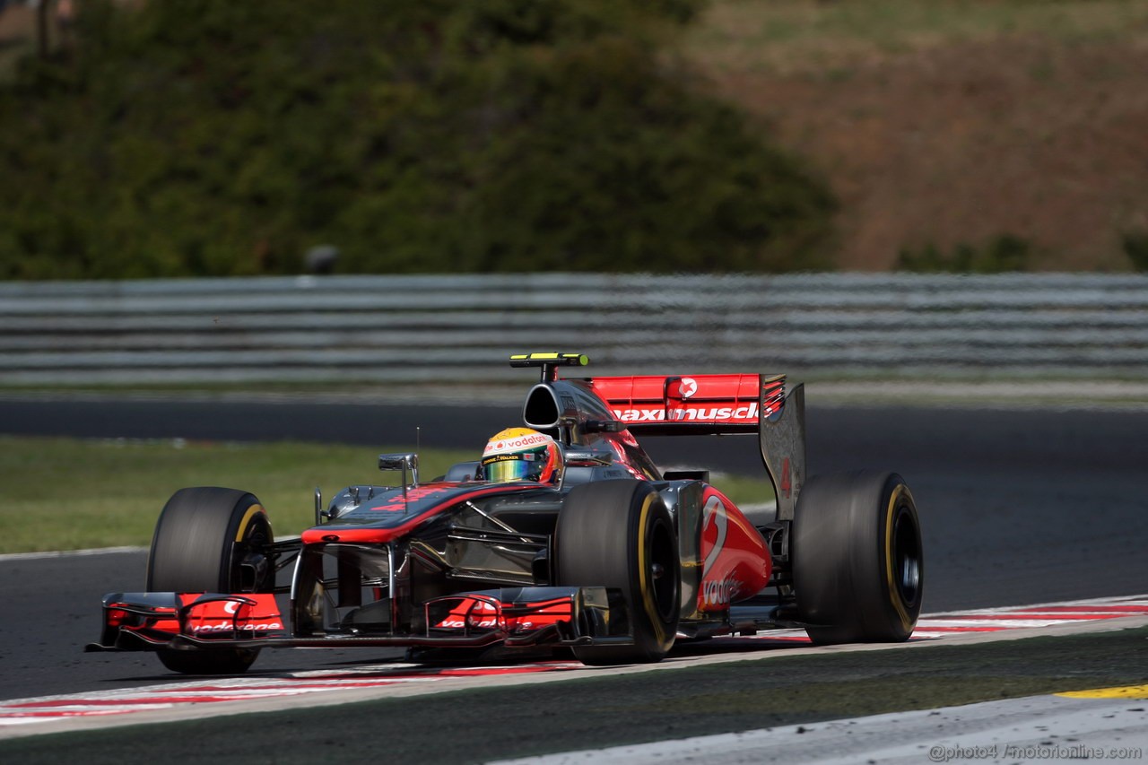 GP UNGHERIA, 29.07.2012- Gara, Lewis Hamilton (GBR) McLaren Mercedes MP4-27