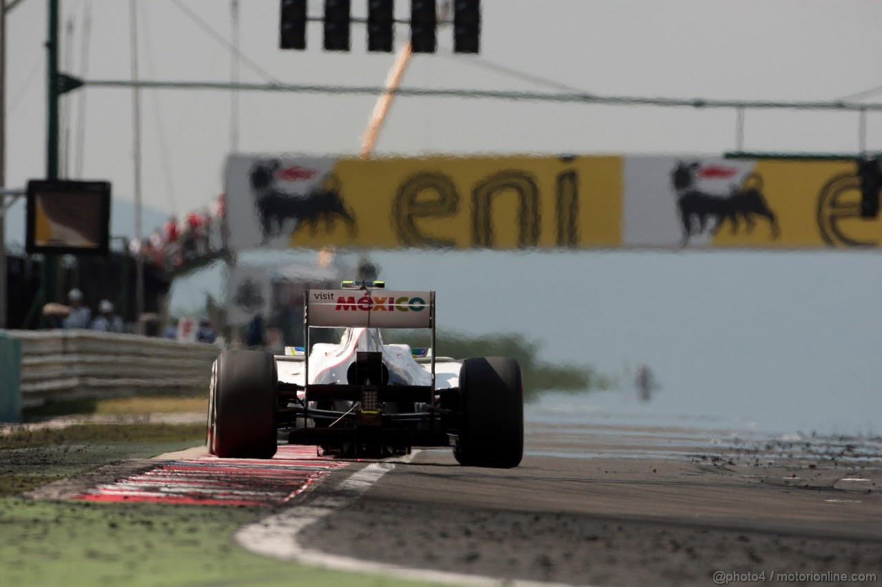 GP UNGHERIA, 29.07.2012- Gara, Sergio Prez (MEX) Sauber F1 Team C31