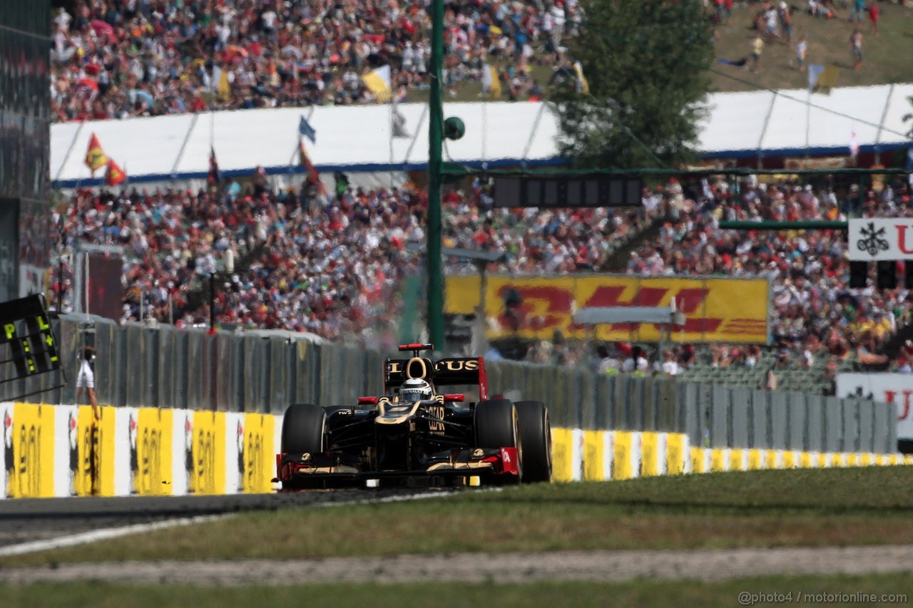 GP UNGHERIA, 29.07.2012- Gara, Kimi Raikkonen (FIN) Lotus F1 Team E20