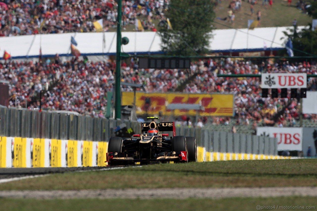 GP UNGHERIA, 29.07.2012- Gara, Romain Grosjean (FRA) Lotus F1 Team E20