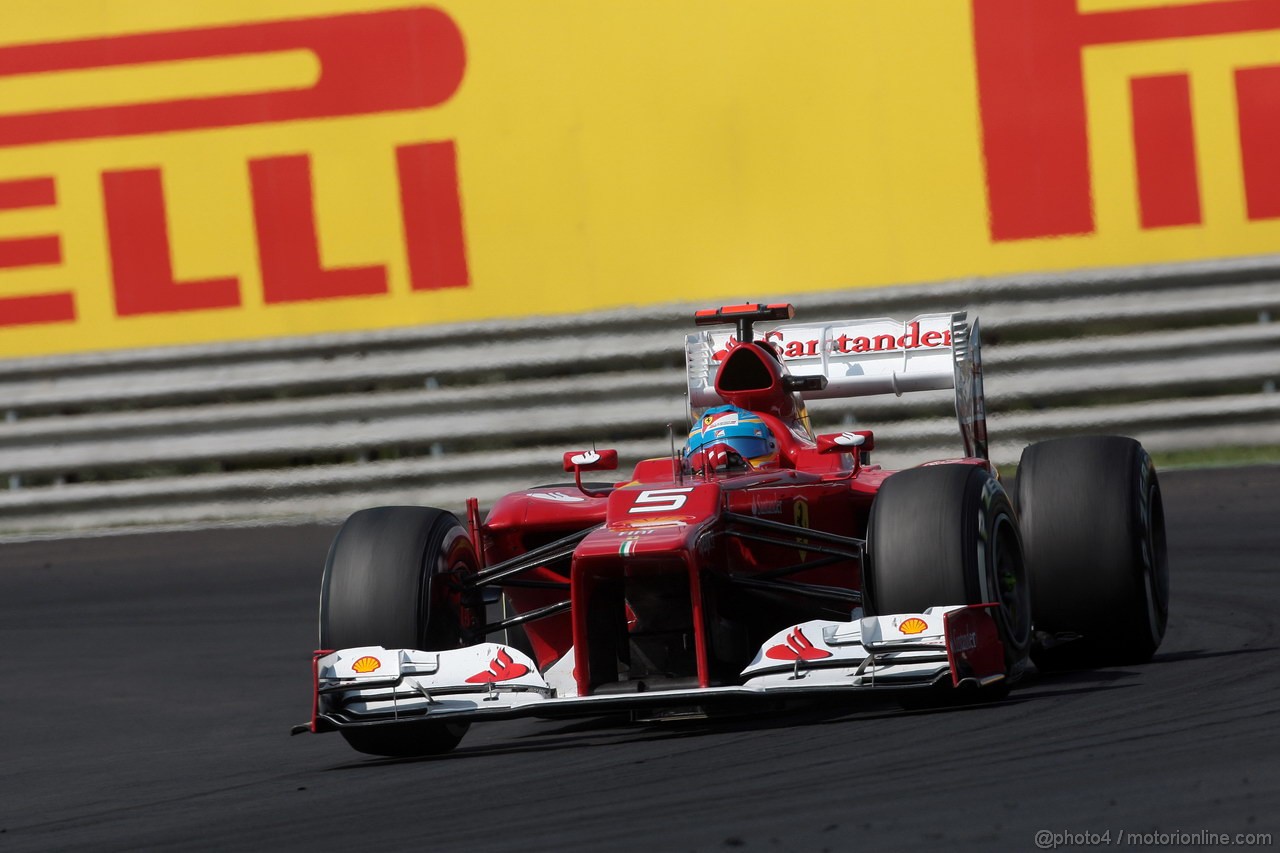 GP UNGHERIA, 29.07.2012- Gara, Fernando Alonso (ESP) Ferrari F2012