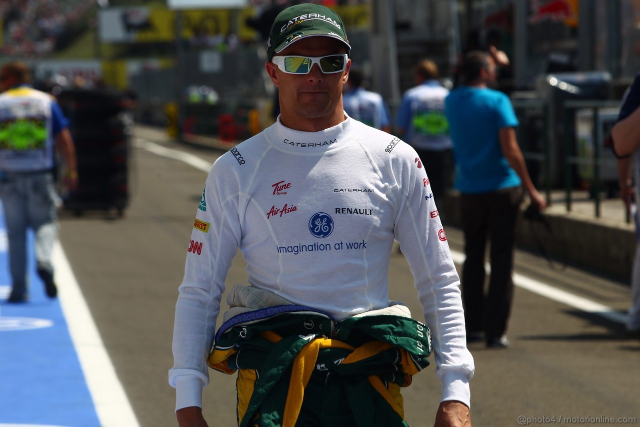 GP UNGHERIA, 29.07.2012- Gara, Heikki Kovalainen (FIN) Caterham F1 Team CT01 