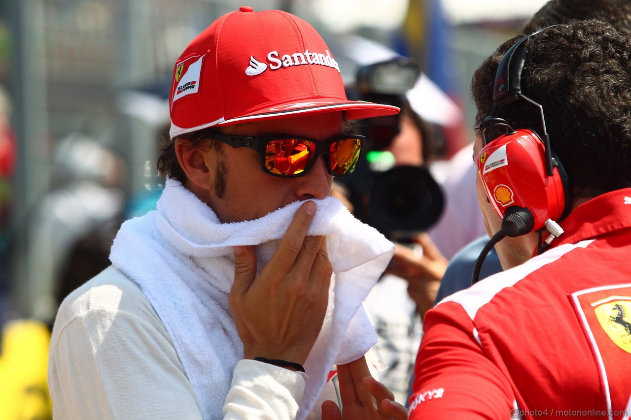 GP UNGHERIA, 29.07.2012- Gara, Fernando Alonso (ESP) Ferrari F2012 