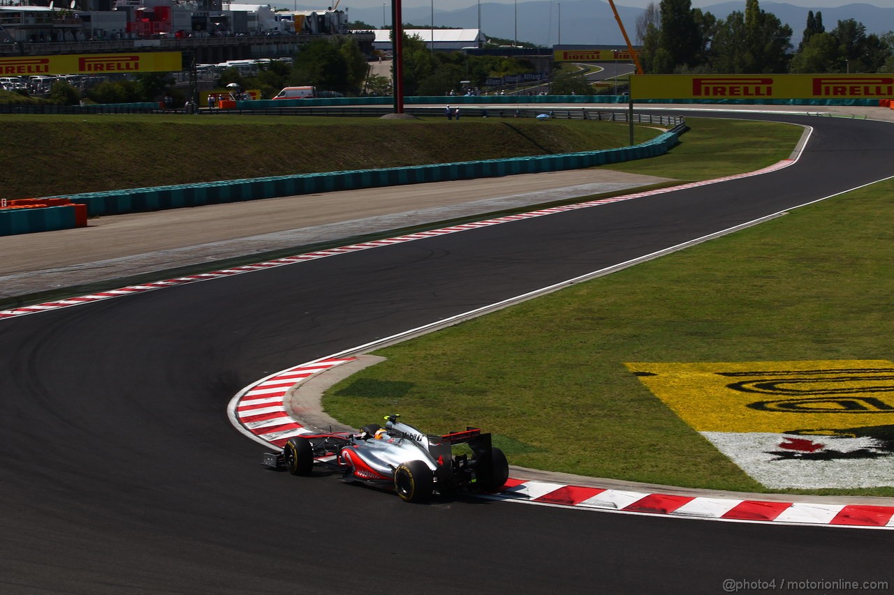 GP UNGHERIA, 29.07.2012- Gara, Lewis Hamilton (GBR) McLaren Mercedes MP4-27 