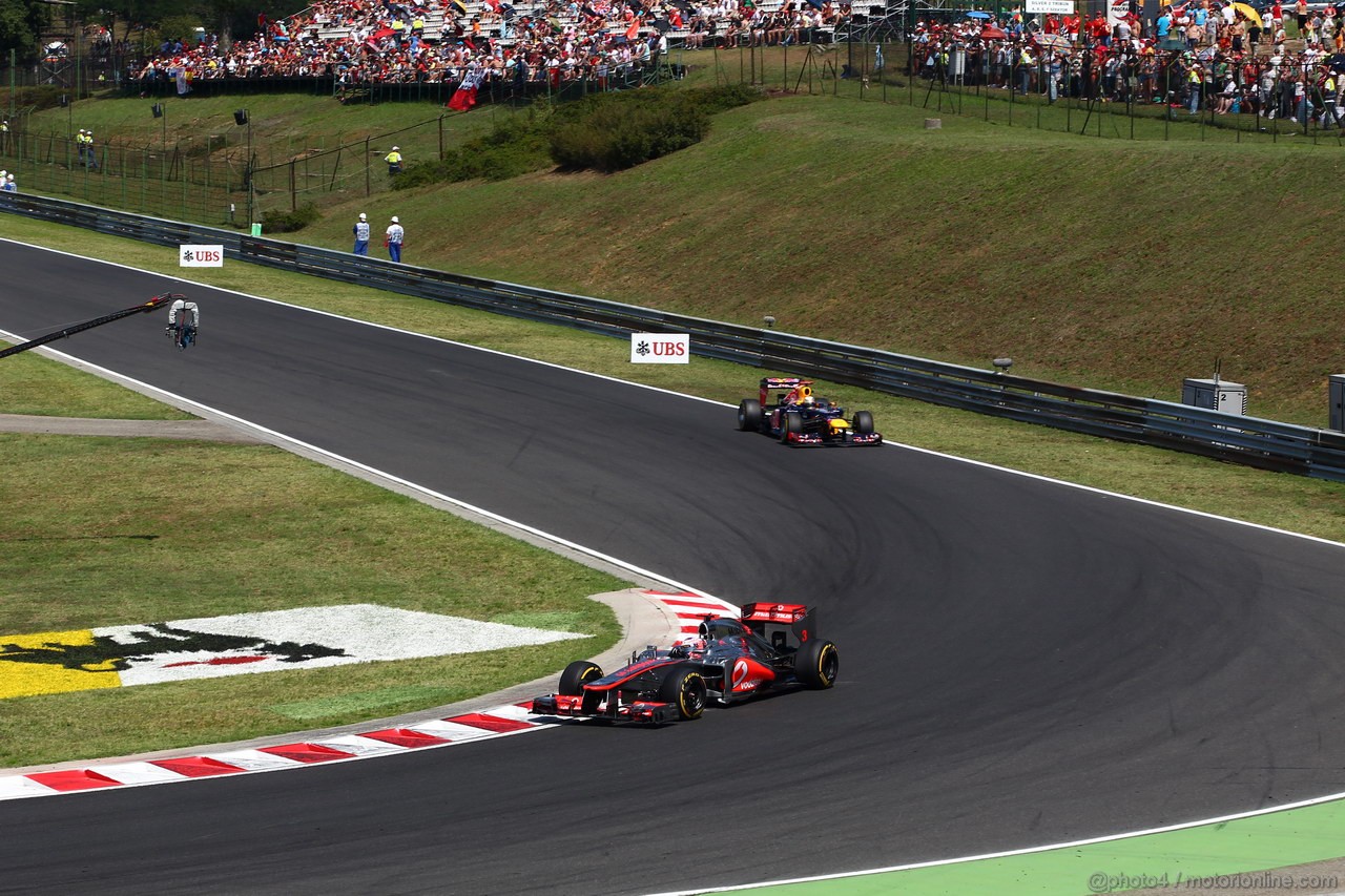 GP UNGHERIA, 29.07.2012- Gara, Jenson Button (GBR) McLaren Mercedes MP4-27 