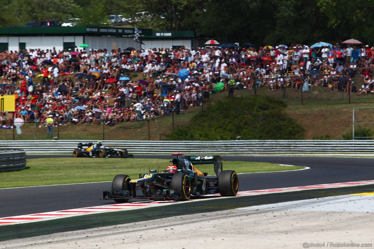 GP UNGHERIA, 29.07.2012- Gara, Heikki Kovalainen (FIN) Caterham F1 Team CT01 