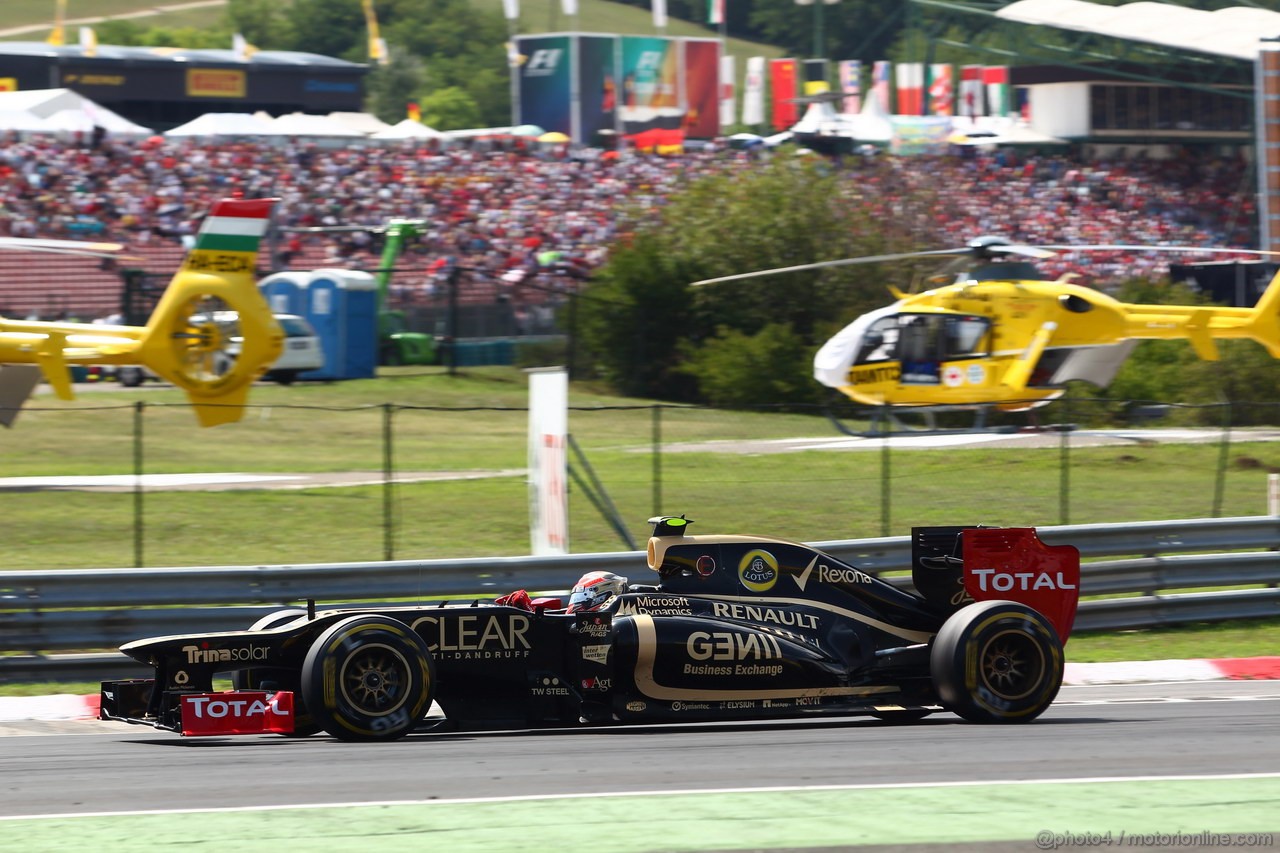 GP UNGHERIA, 29.07.2012- Gara, Romain Grosjean (FRA) Lotus F1 Team E20 