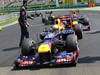 GP UNGHERIA, 29.07.2012- Gara, Sebastian Vettel (GER) Red Bull Racing RB8 e Mark Webber (AUS) Red Bull Racing RB8 