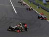 GP UNGHERIA, 29.07.2012- Gara, Romain Grosjean (FRA) Lotus F1 Team E20 davanti a Jenson Button (GBR) McLaren Mercedes MP4-27 