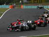 GP UNGHERIA, 29.07.2012- Gara, Kamui Kobayashi (JAP) Sauber F1 Team C31 e Charles Pic (FRA) Marussia F1 Team MR01 