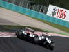 GP UNGHERIA, 29.07.2012- Gara, Nico Hulkenberg (GER) Sahara Force India F1 Team VJM05 andSergio Prez (MEX) Sauber F1 Team C31  